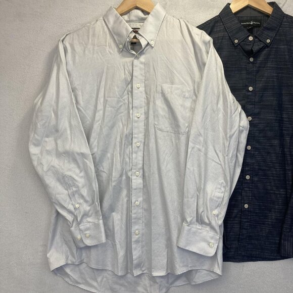 Lot of 2 Beverly Hills Polo Club Kirkland Signature Button Up Shirt Mens Large - Picture 2 of 12